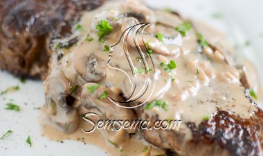 طريقة عمل ستيك اللحم بالكريمة والفطر