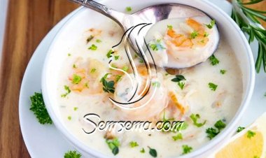 طريقة عمل شوربة سي فود بالكريمة