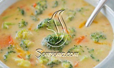طريقة عمل شوربة البروكلي بالكريمة الجاهزه