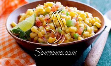 طريقة عمل سلطة الذرة والزيتون