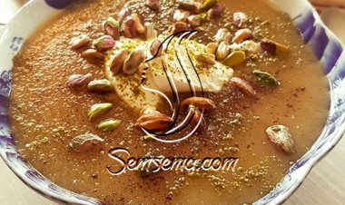 طريقة عمل المامونية الحلبية بالسميد