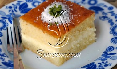 طريقة عمل البسبوسة التركية بالقشطة