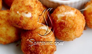 طريقة عمل كرات الدجاج المحشية بالجبنة