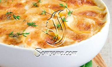 طريقة عمل بطاطا بحشوة الدجاج والفطر والبشاميل