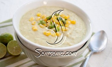 طريقة عمل شوربة الذرة بالكريمة