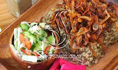 طريقة عمل مجدرة البرغل بالزيت