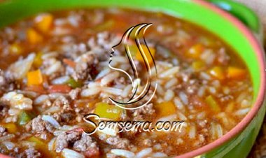 طريقة عمل شوربة الأرز باللحم