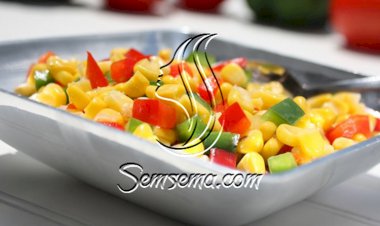 طريقة عمل سلطة الذرة مع الخضار
