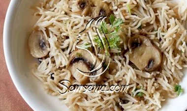 طريقة عمل الارز بالفطر