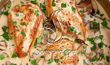 طريقة عمل دجاج بالشامبنيون