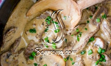 طريقة عمل شرحات لحمة مع صوص الفطر