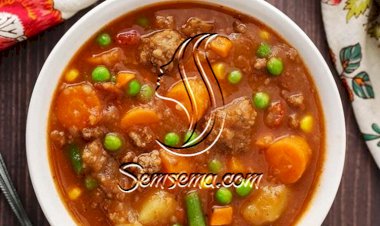 طريقة عمل البازلاء مع الجزر بالصوص الأحمر