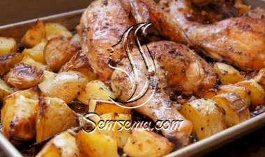 طريقة عمل الدجاج بالبطاطس بالفرن