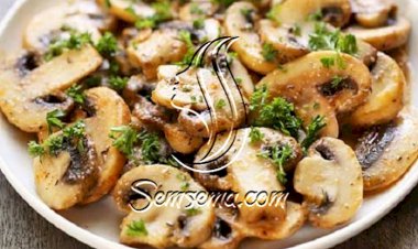 طريقة عمل فطر مقلى بالثوم والزبدة