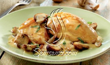 طريقة عمل دجاج محمر بالشامبنيون