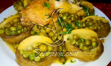 كيفية تحضير طاجين الجلبانة بالقرنون