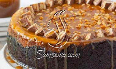 طريقة عمل تشيز كيك السنيكرز