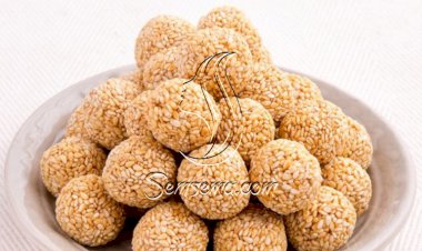 طريقة عمل كرات السمسم بالدبس