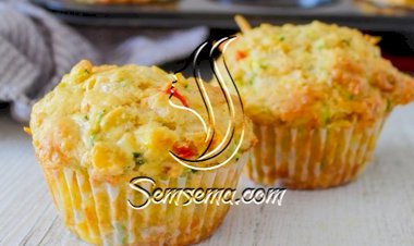 طريقة عمل مافن مالح بالخضار