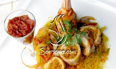 كبسة الروبيان مع الشعيريّة