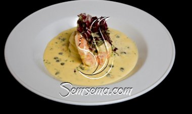 روبيان الخليج بالقبار وصلصة البقدونس