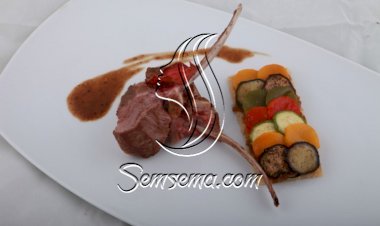 كستلاتة الغنم مع تارت الخضر