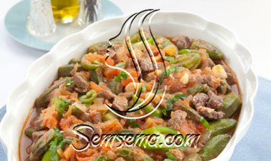 صينية البامية باللحم