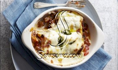 الكانيلوني مع الباذنجان والجبن