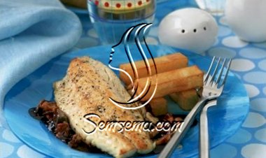 سمك القاروص والفطر: وصفة مناسبة للاحتفال