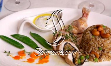 دجاج محشي بالفريك