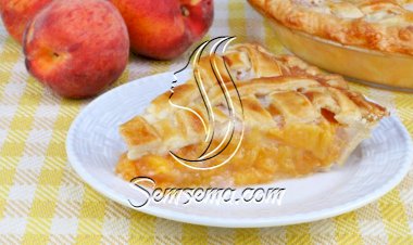 فطيرة الدرّاق اللذيذة والشهية