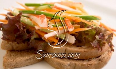 ساندويش السلطعون الأميركي الصحي والسريع