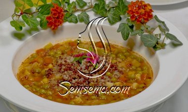 شوربة الكينوا مع الخضراوات