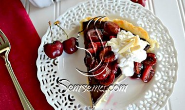 تارت الكرز والشوكولاتة