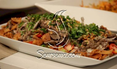 سلطة الشاورما طبق مبتكر جرّبيه