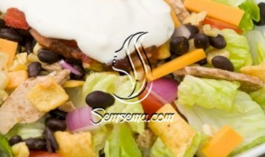 سلطة التاكو قليلة السعرات للرجيم