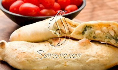 كالزون بيتزا بالدجاج وصوص الشواء الشهي