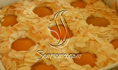 كيك المشمش باللوز الشهية