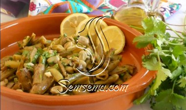 فول أخضر بالزيت لرجيم صحي