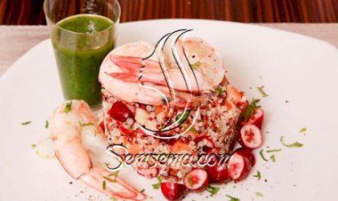 سلطة الكينوا والروبيان لرجيم متوازن