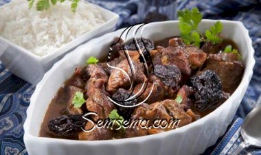 طاجن اللحم بالقراصيا من مطبخ منال العالم