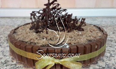 كيك النوتيلا بزبدة الفول السوداني