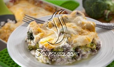 البروكولي والبشاميل من مطبخ منال العالم