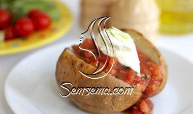 البطاطس المحشوّة باللحم والخضر