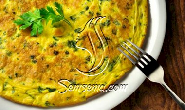 عجة البقدونس المخبوزة