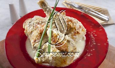 دجاج باللبن والثوم من مطبخ منال العالم