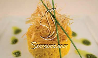 ريزوتو بالزعفران لغداء طيب وشهي