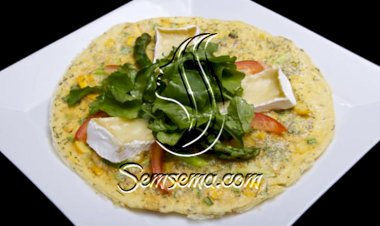 البيض المقلي مع الخضار