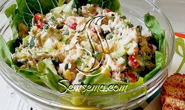 سلطة التونة مع الهالبينو