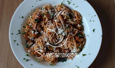 السباغيتي بالباذنجان وجبن الحلوم.. مبتكر ولذيذ